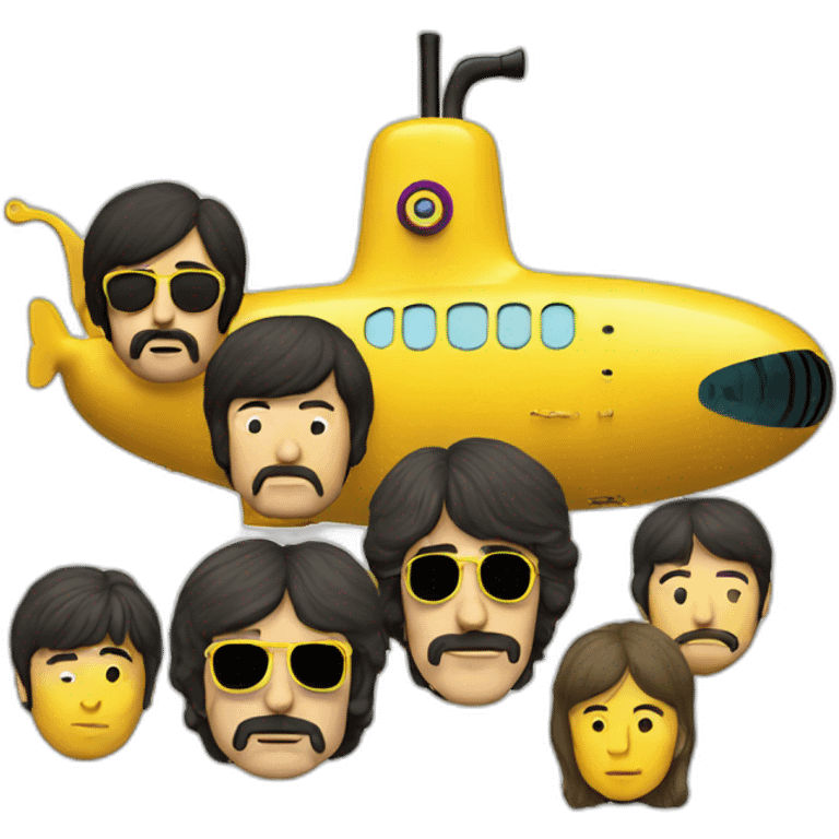 yellow submarine beatles emoji