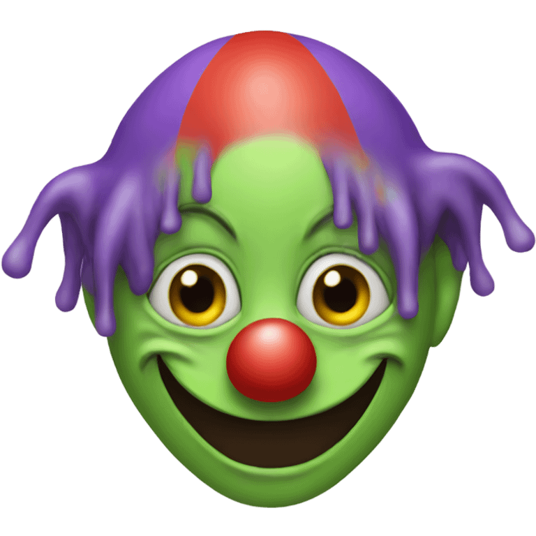 Alien clown  emoji