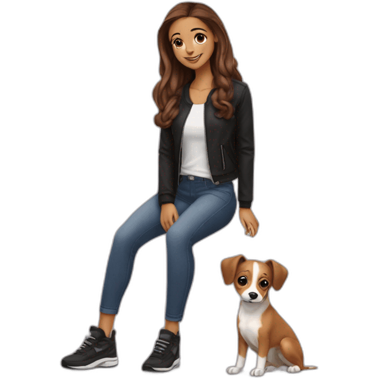 Ariane grande avec chien emoji