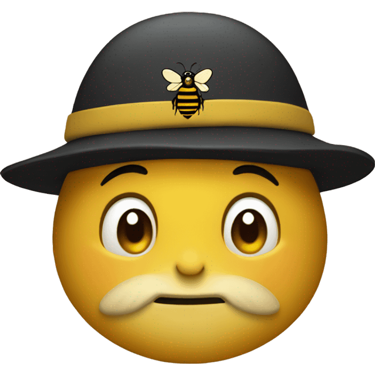 Bee with a beret emoji