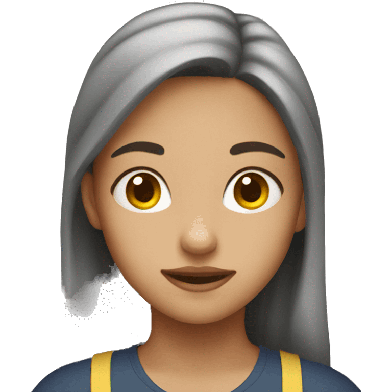 Girl Staying in lane emoji