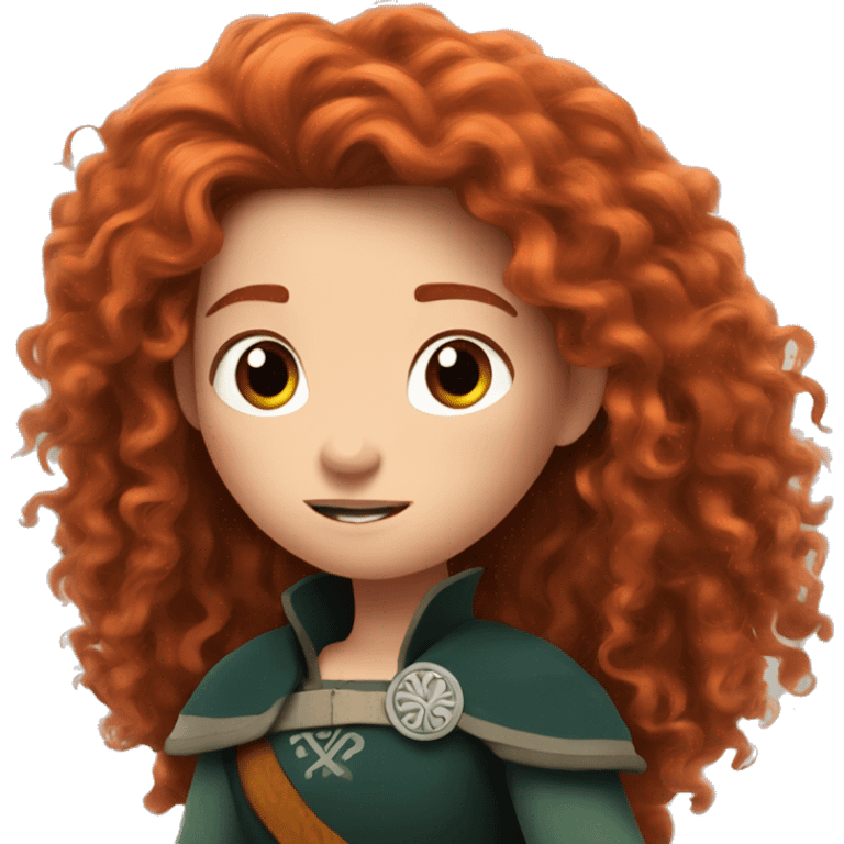 Merida from Brave emoji