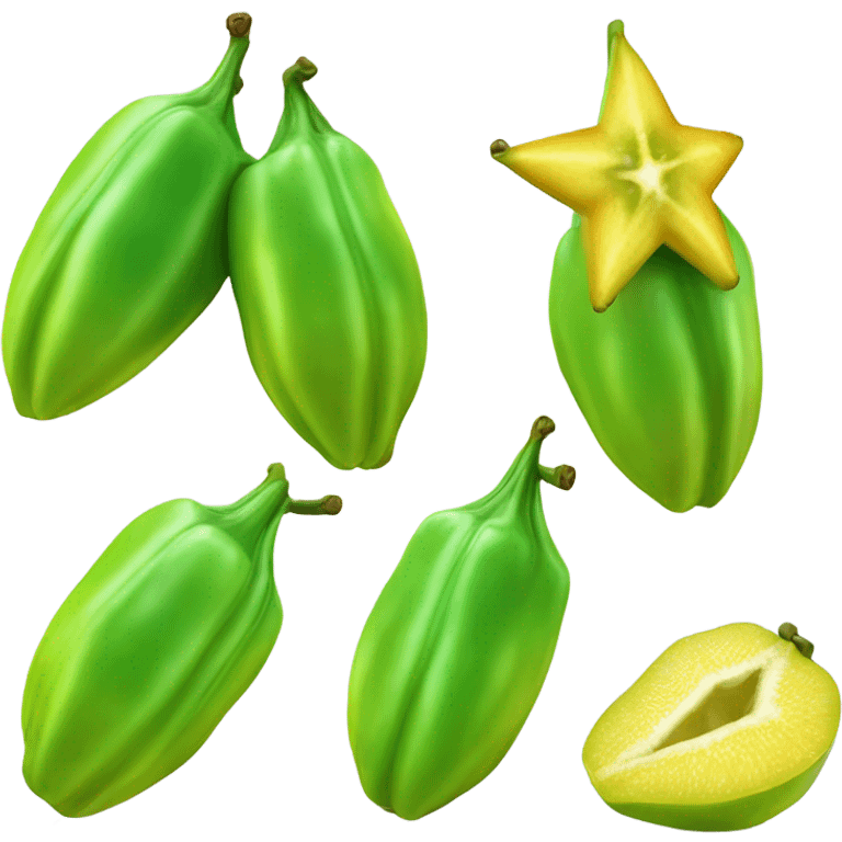 Star fruit  emoji