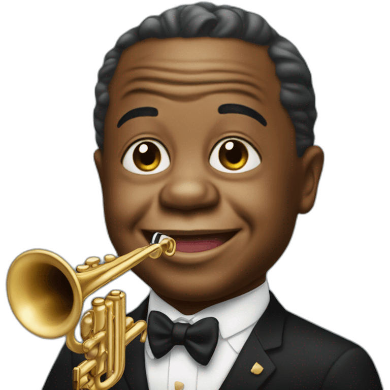 cute louis armstrong emoji