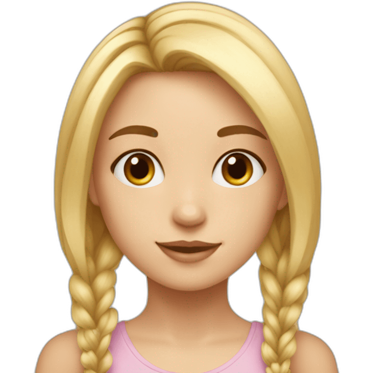 Wite skine girl with blond hare emoji