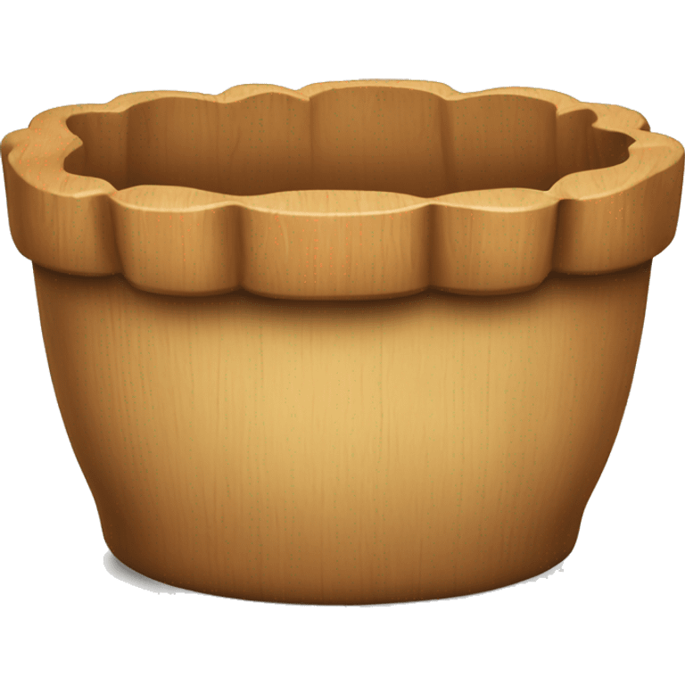 Wood scalloped bowel emoji