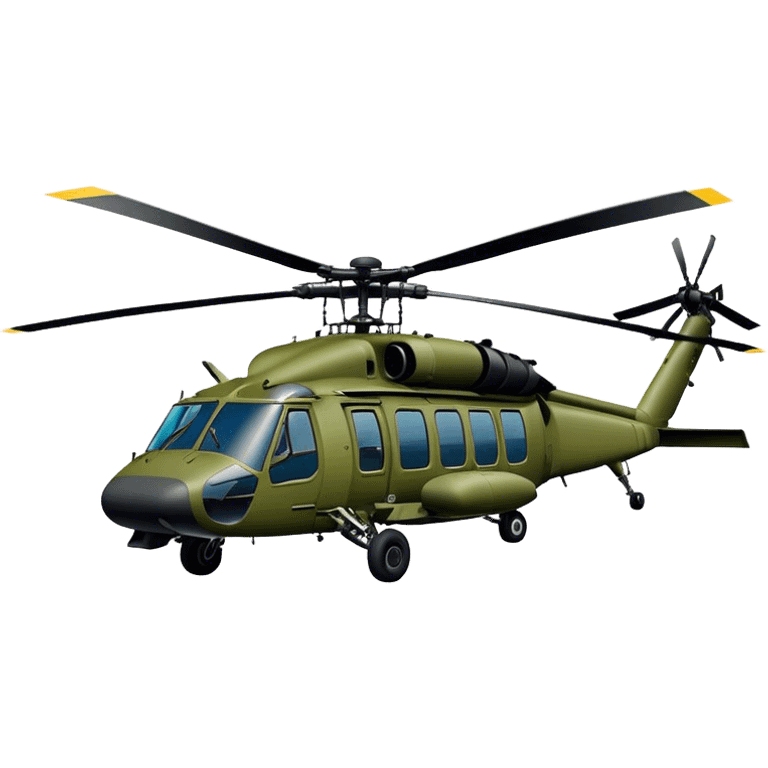 Sikorsky UH-60 Black Hawk - Sikorsky (Model Year: 2022) (Iconic colour: Olive green) emoji