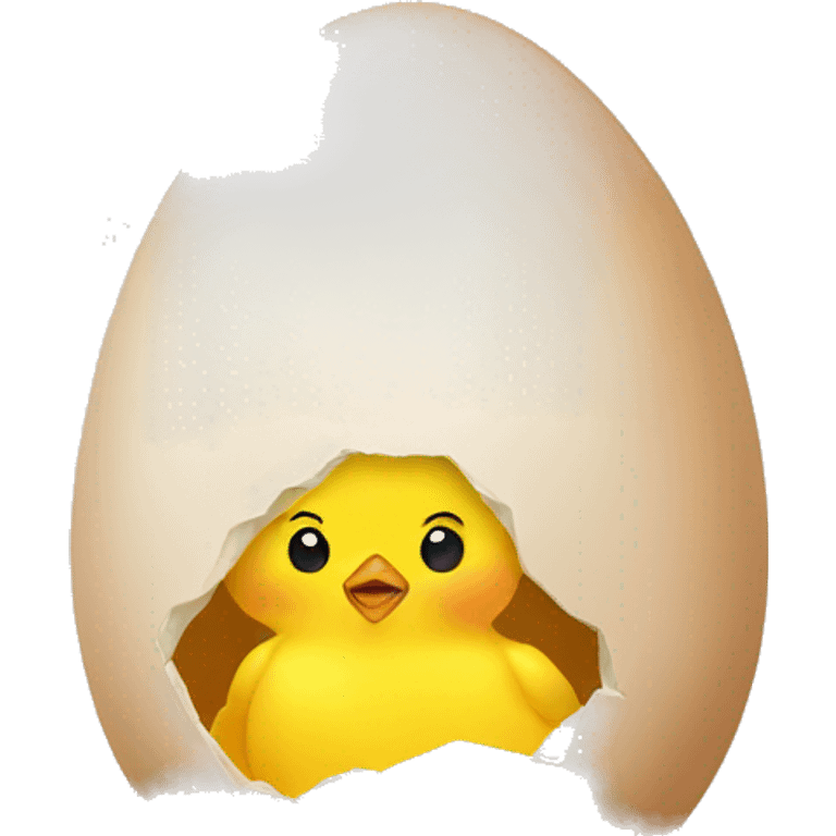 Chick in an egg emoji