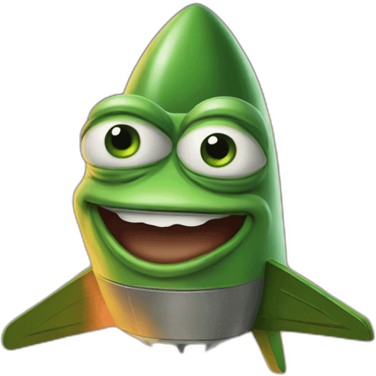 Pepe the frog rocket emoji