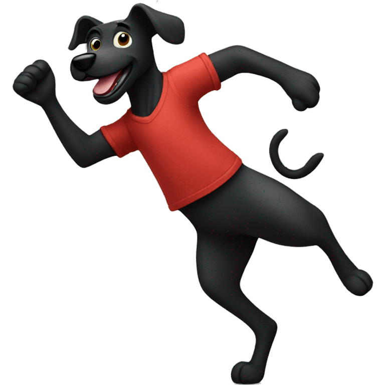 dancing blackdog emoji