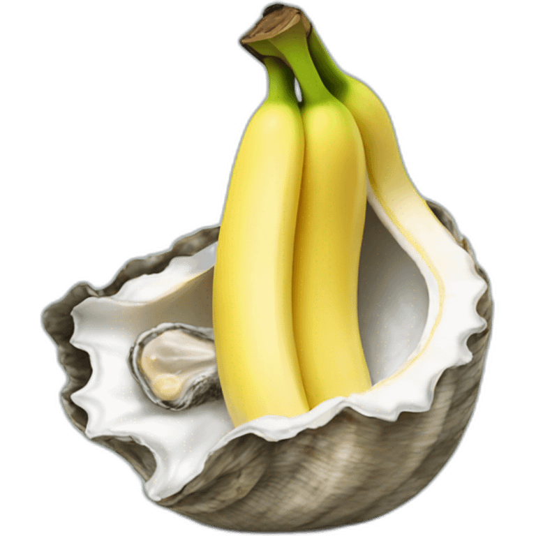 banana in an oyster emoji