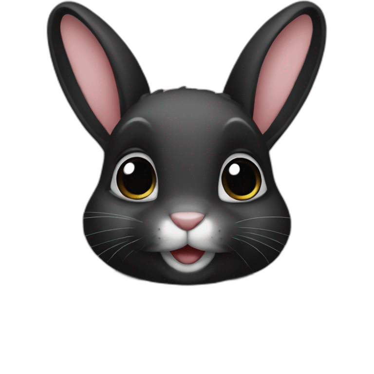 Black bunny emoji