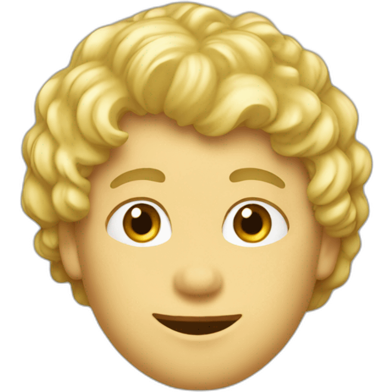 Garçon blond aux cheveux bouclé emoji