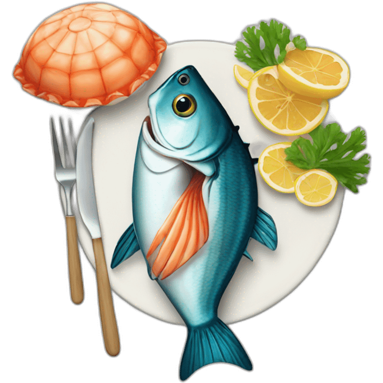 Seafood-dinner emoji