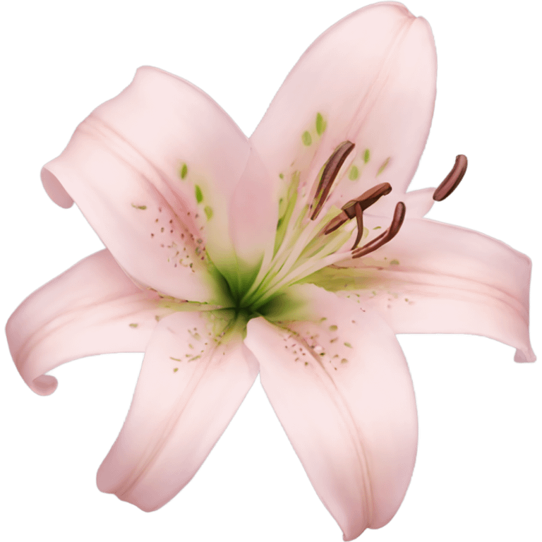 light pink lilium emoji