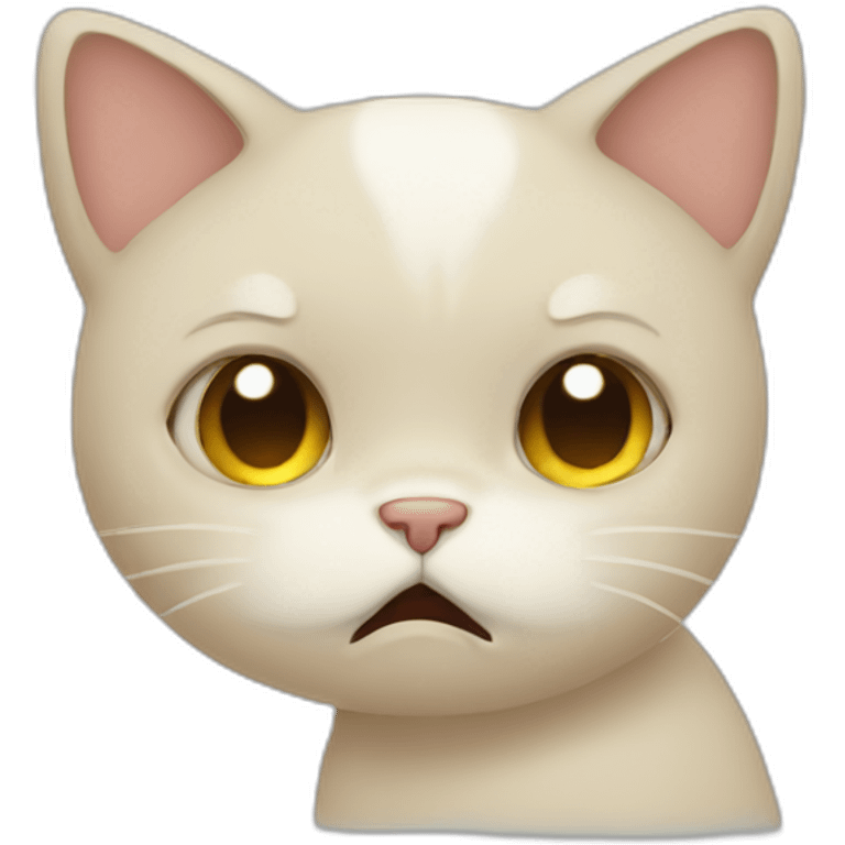 sad cat crying emoji