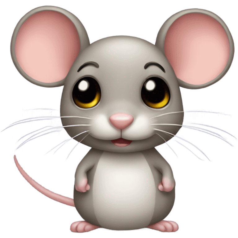 Mouse with a bow emoji