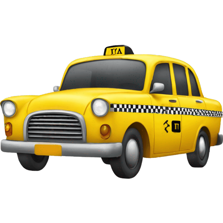 Yellow taxi emoji