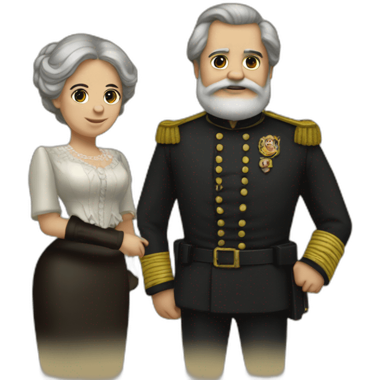 Pedro II e Lula emoji