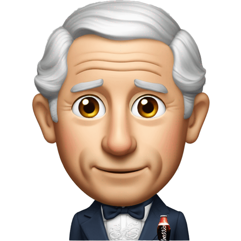 Prince Charles drinking coca cola emoji