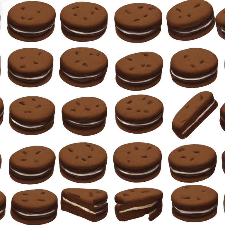 Chocolate sandwich cookies  emoji