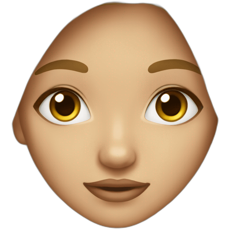 A blonde girl with olive skin and hazel eyes emoji