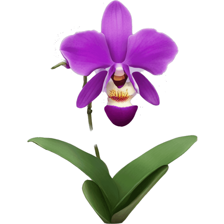 Orchid flower  emoji