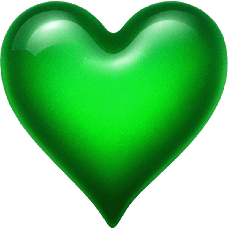  toxic green glass heart emoji