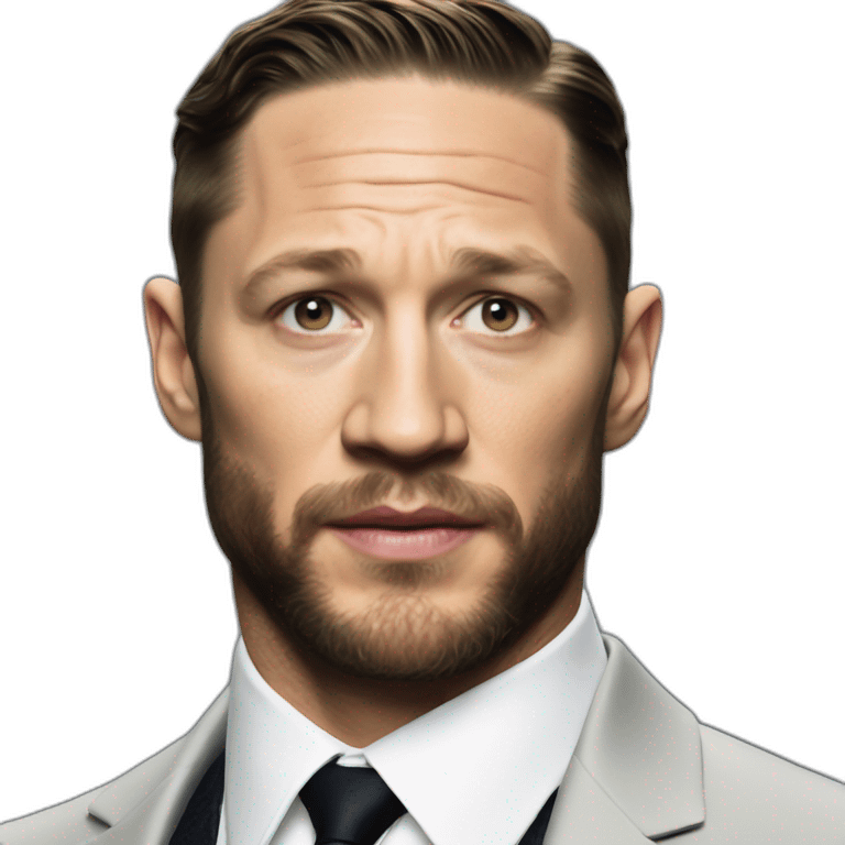 Tom Hardy wearing suit emoji