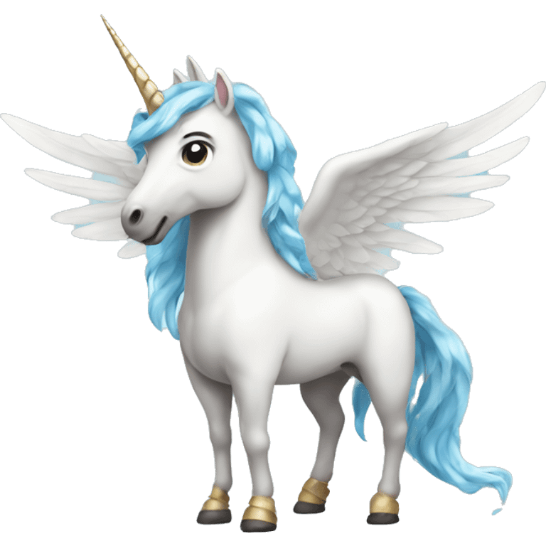 Unicorn with wings emoji