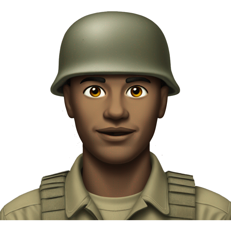 us soldier 1960s photorealistic emoji