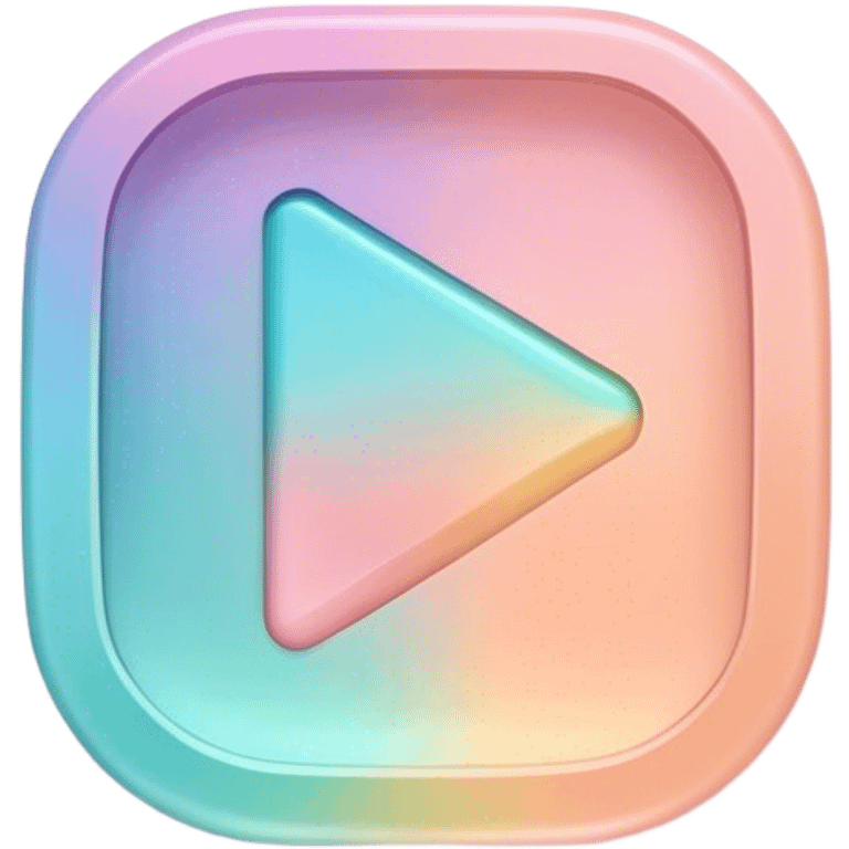 pastel play button emoji