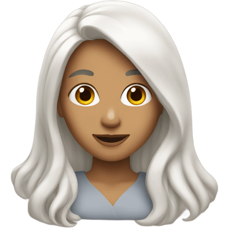 White haired woman emoji