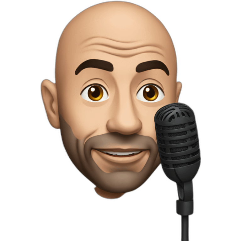 Joe rogan with mic emoji