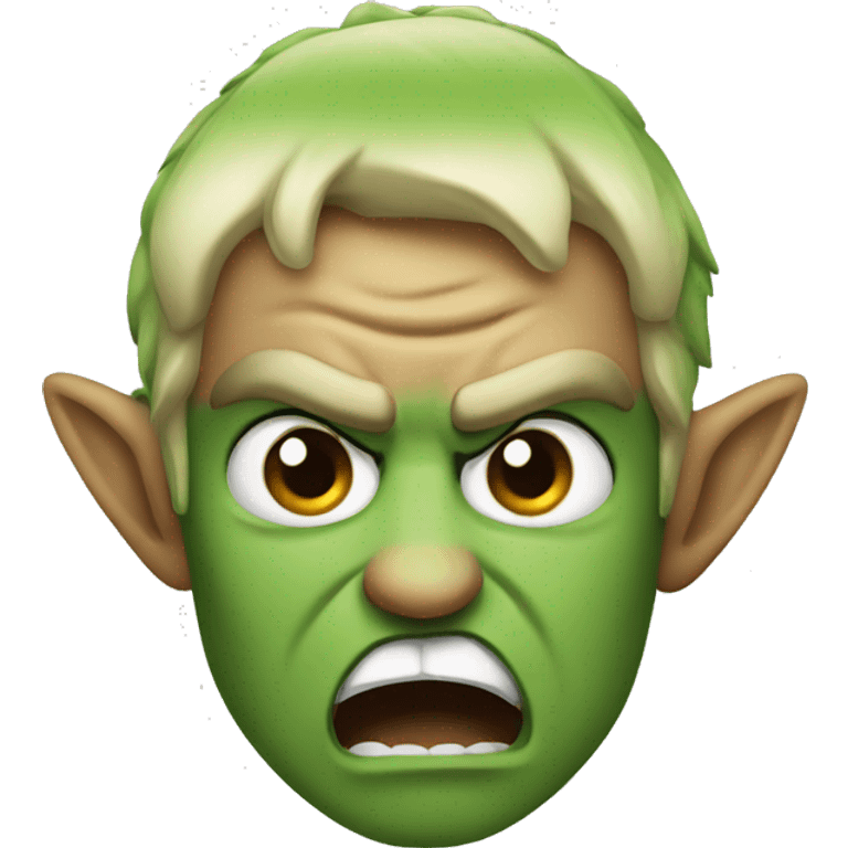 Angry small elf  emoji