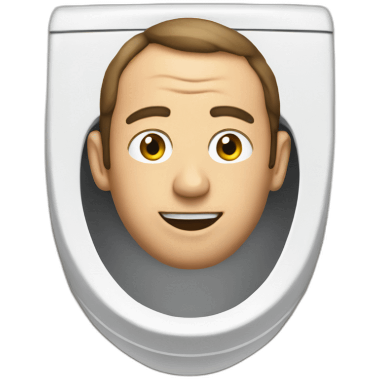 macron in the toilet emoji