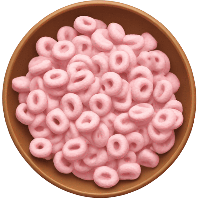 pastel pink cereal in bowl emoji