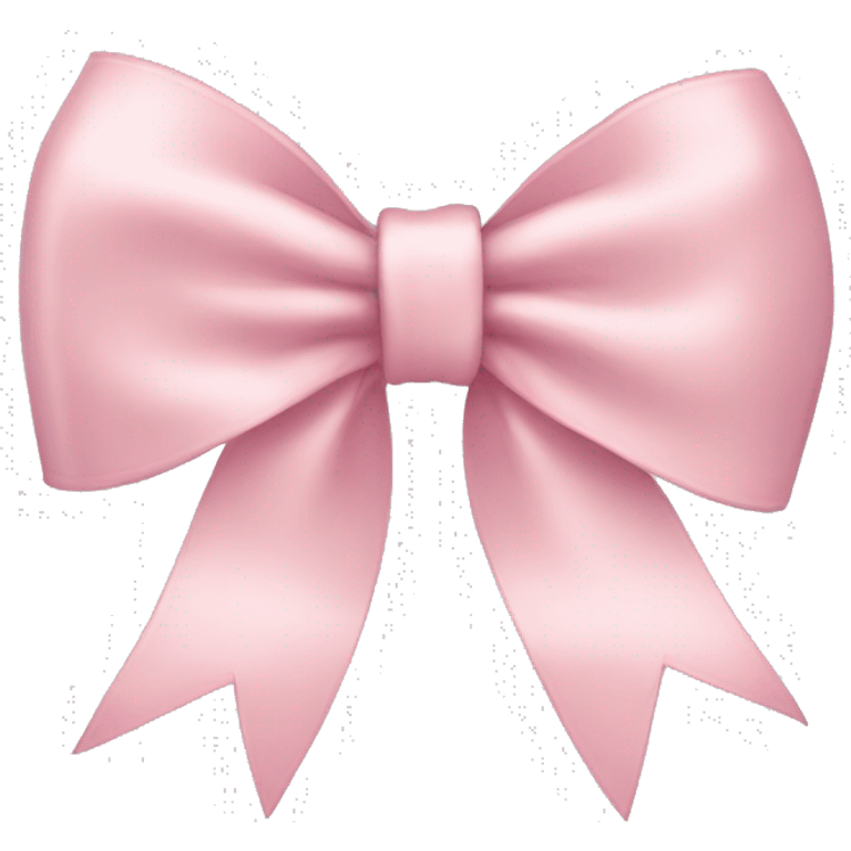 light pink ribbon bow emoji