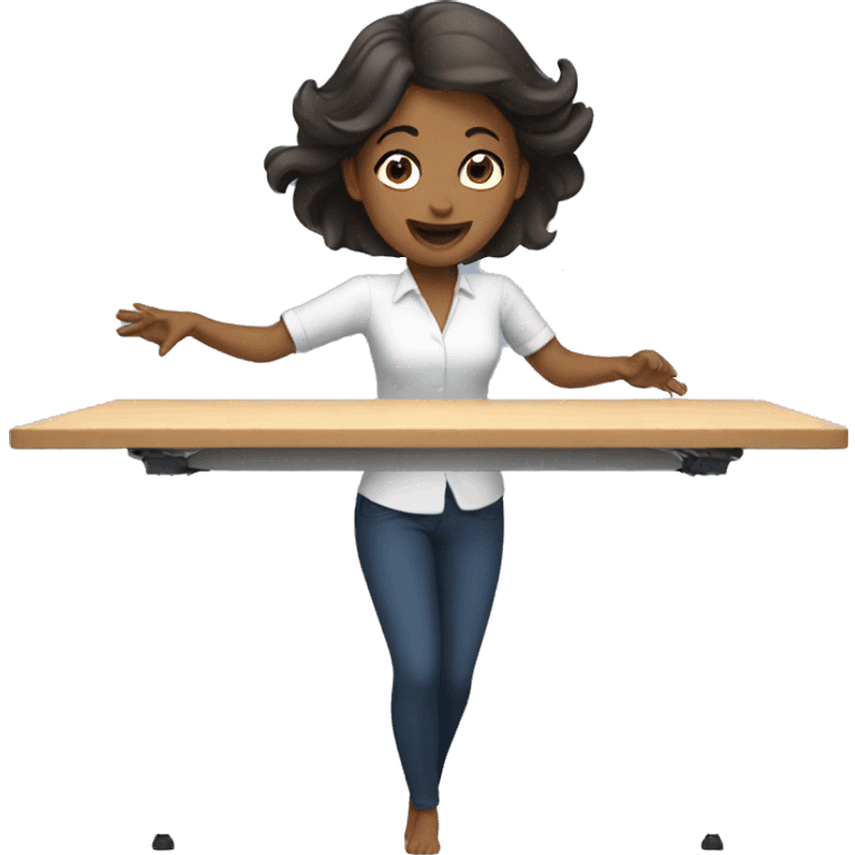 Woman flipping table emoji