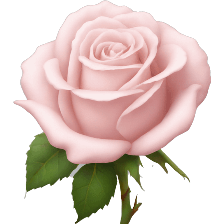 Pale pink rose emoji