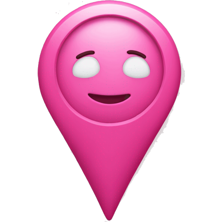 Pink location pin emoji