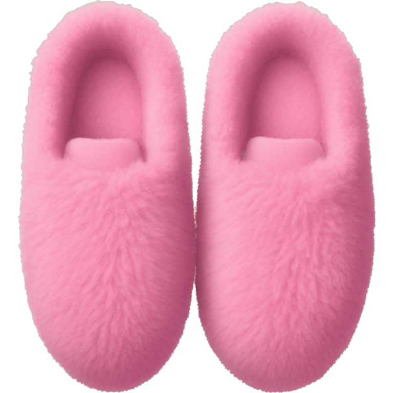 fuzzy pink slippers emoji