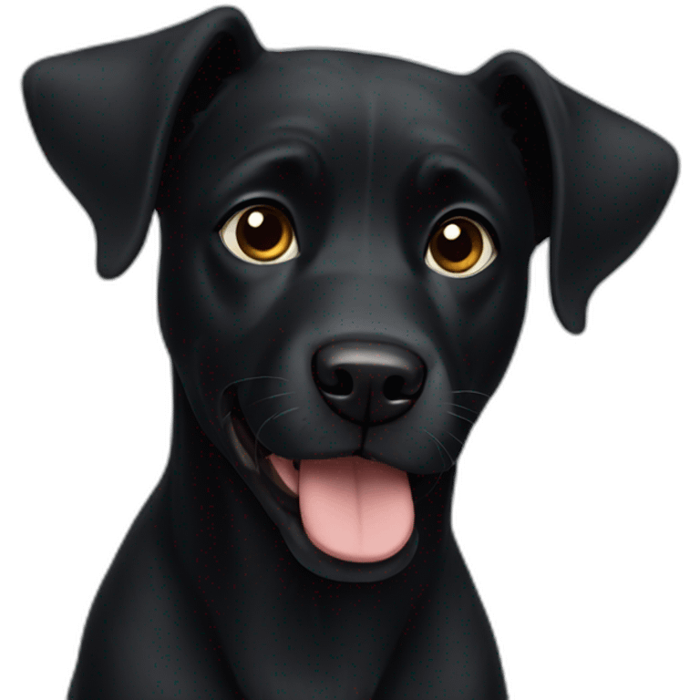 Black dog emoji