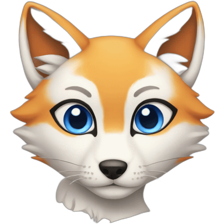 kitsune blueeyes emoji