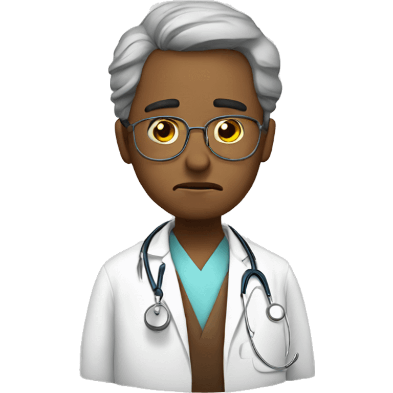 sad doctor emoji