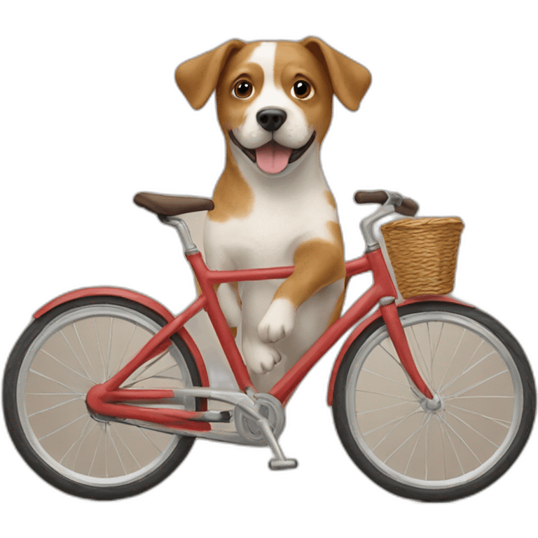 Dog in bike emoji