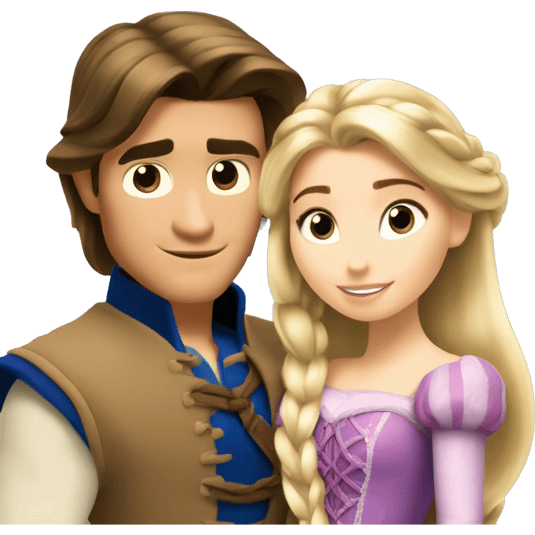 Princess Rapunzel and Flynn Rider  emoji