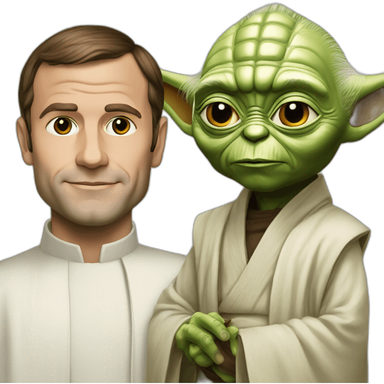 Macron et yoda emoji