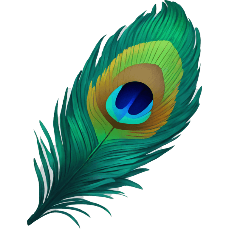 Peacock's feather emoji