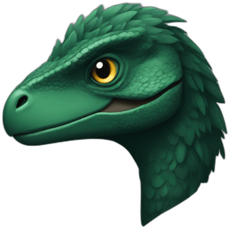 dark green raptor emoji